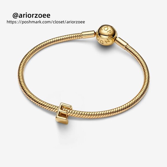 Pandora Letter E Alphabet Charm - Picture 3 of 6